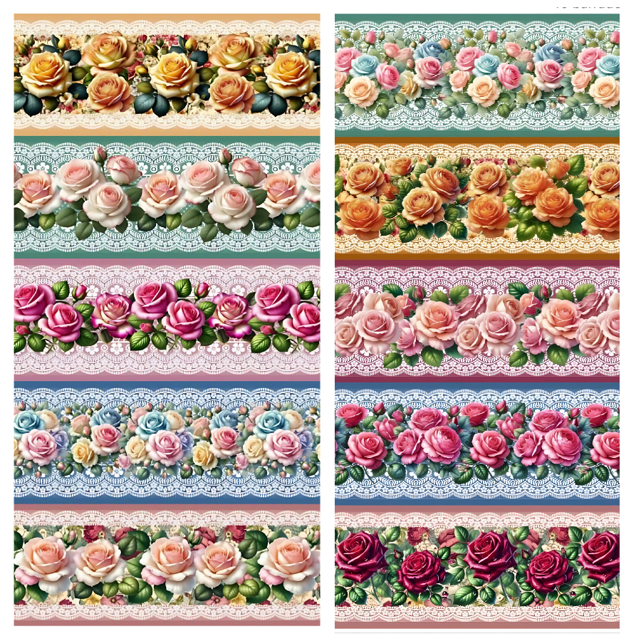 Tricoline Digital- BARRADOS ROSAS ESTIL0 3D REF 3318