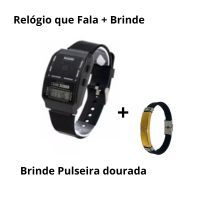 Imagem Relógio Digital FALA HORA Deficiente Visual Idoso Cego Talking (idioma em Português)
