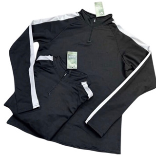 Jaqueta elastano com linhas brancas de drifit em Oferta na Shopee