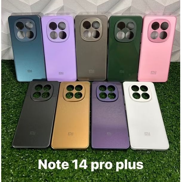CAPA CASE PREMIUM AG-GLASS XIAOMI NOTE 14 PRO PLUS AVELUDADA PHONE CASE LUXO ELEGANTE MODA