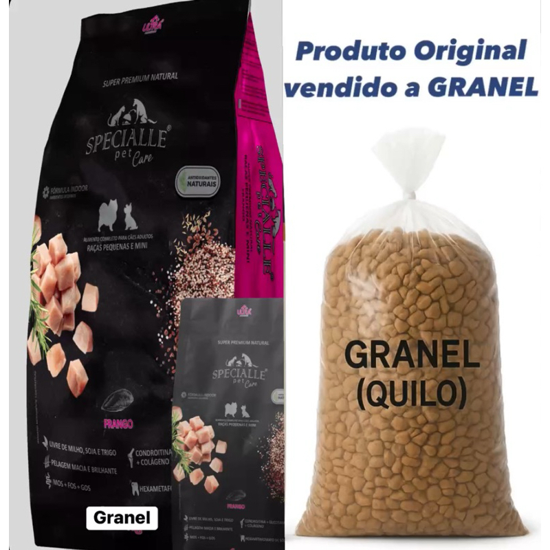 RAÇÃO CACHORRO MINI E PORTE PEQUENO SPECIALLE GRANEL(quilo)