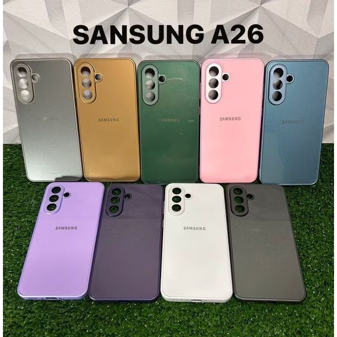 CAPA ACRÍLICA CAPINHA PREMIUM P/SAMSUNG A26 VELUDO POR DENTRO AG-GLASS PHONE CASE LUXO ELEGANTE MODA