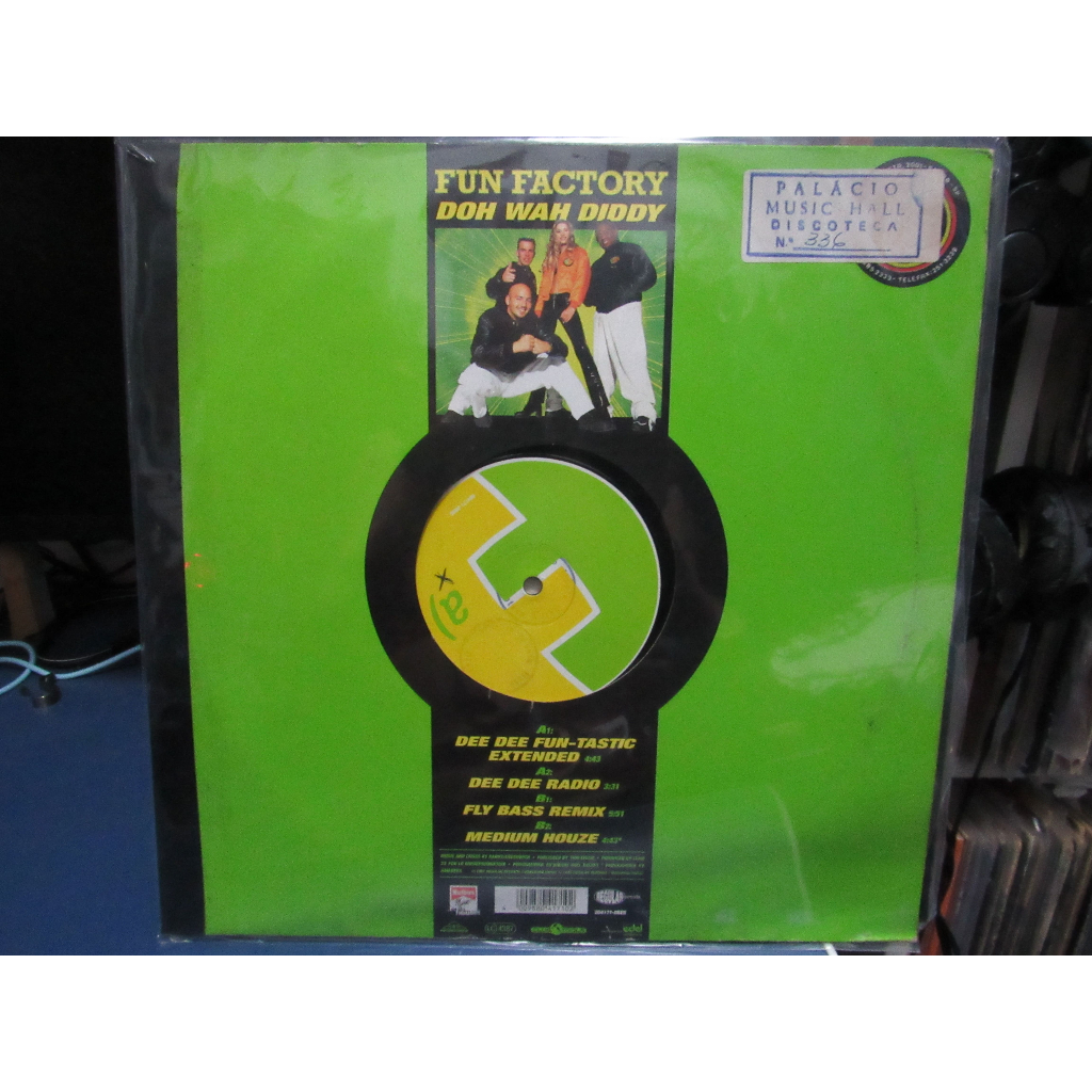 Disco LP Vinil Single FUN FACTORY - Doh Wah Diddy importado 12" Dance 90´s EuroDance