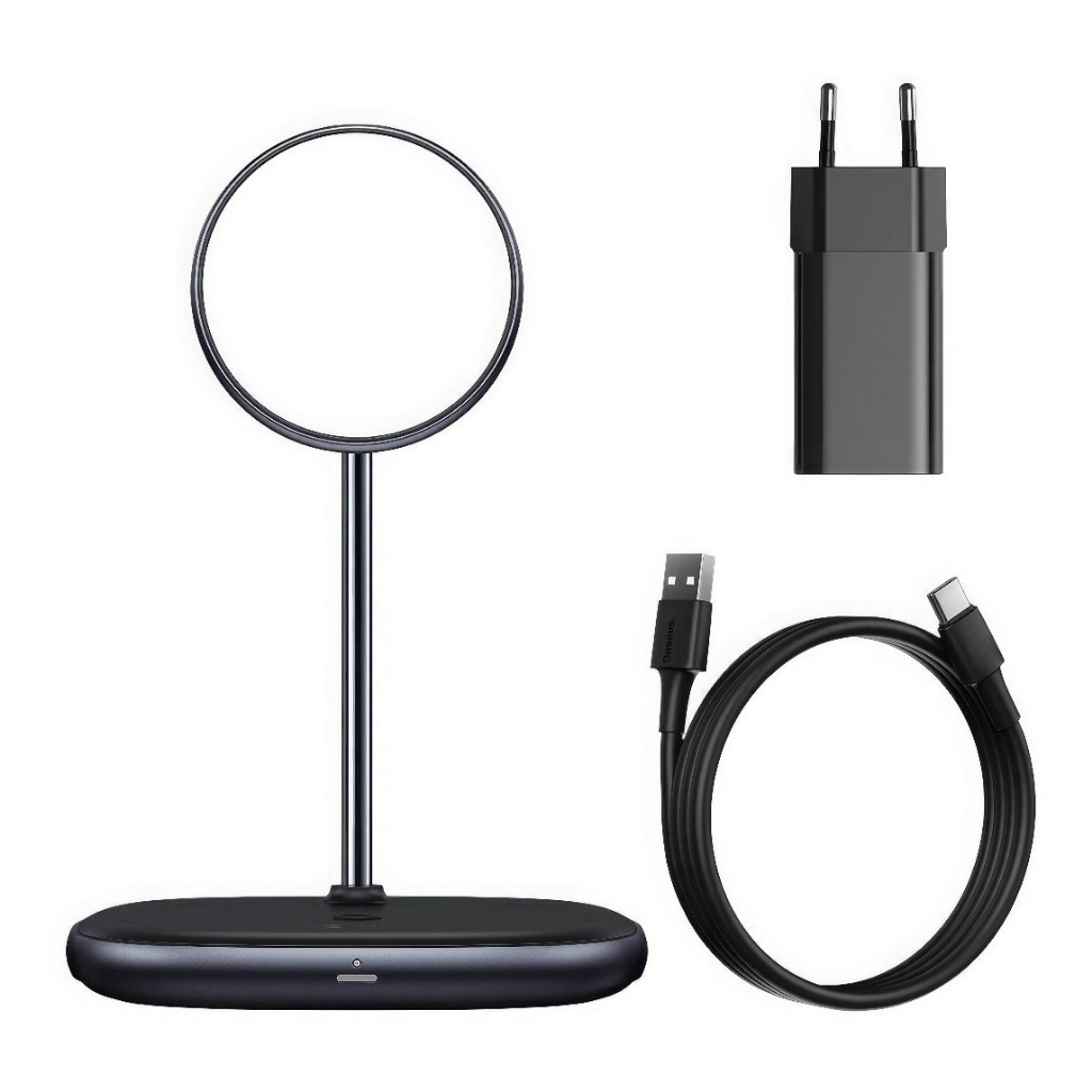 Carregador Baseus sem fio Magsafe Para iPhone Airpods Turbo Suporte Base Complet