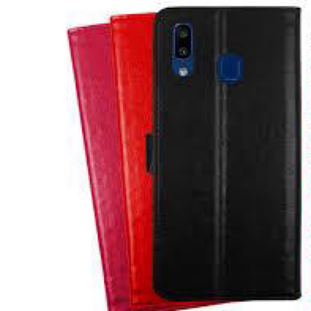 Capa Carteira Samsung Galaxy A20 SM-A205 em Couro com Fecho Magnetico e Porta Cartão Capinha Case