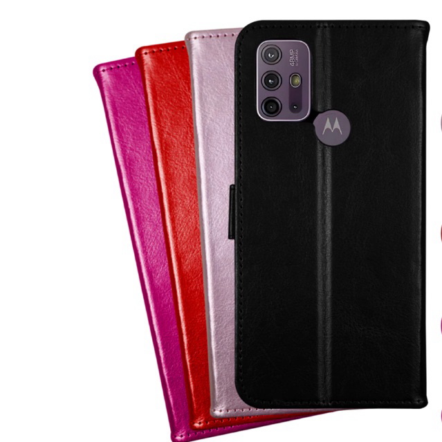 Capa Carteira em Couro Motorola Moto G10 / G10 Power / G20 / G30 Porta Cartão Fe
