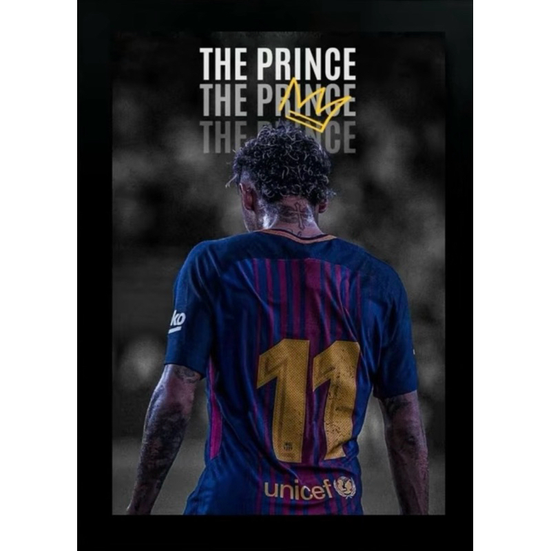 Quadro Decorativo Neymar Jr “O príncipe que não virou rei” (Peça Única) em mdf