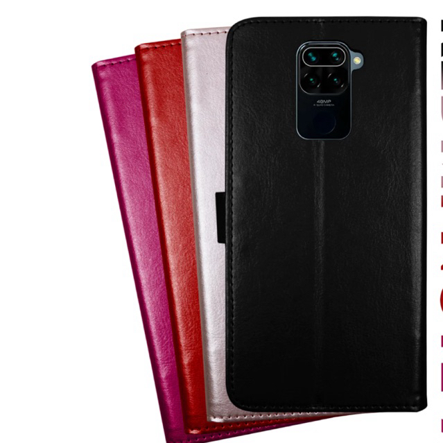 Capa Carteira em Couro Xiaomi Redmi Note 9 com Porta Cartão e Fecho Magnetico Case Premium em Oferta na Shopee