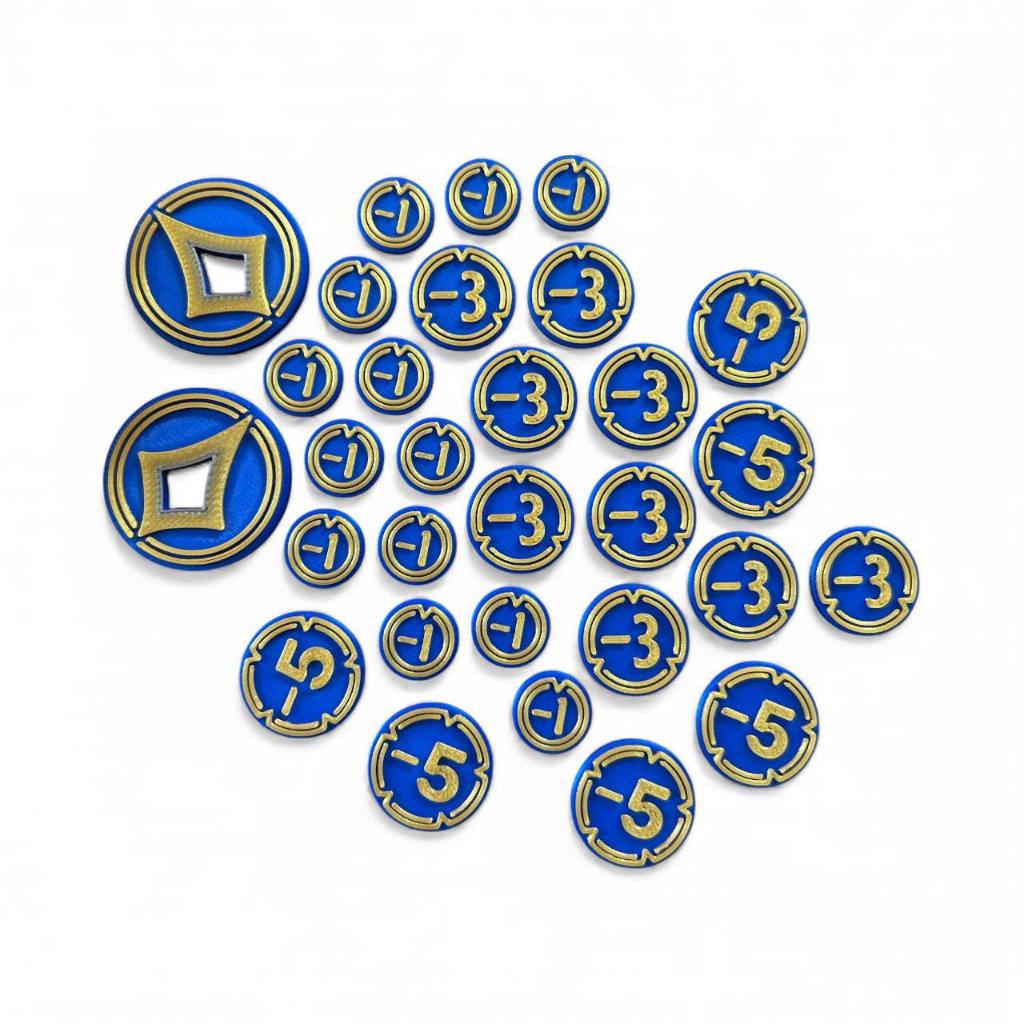 Lorcana Card Game - Tokens Fichas 3d