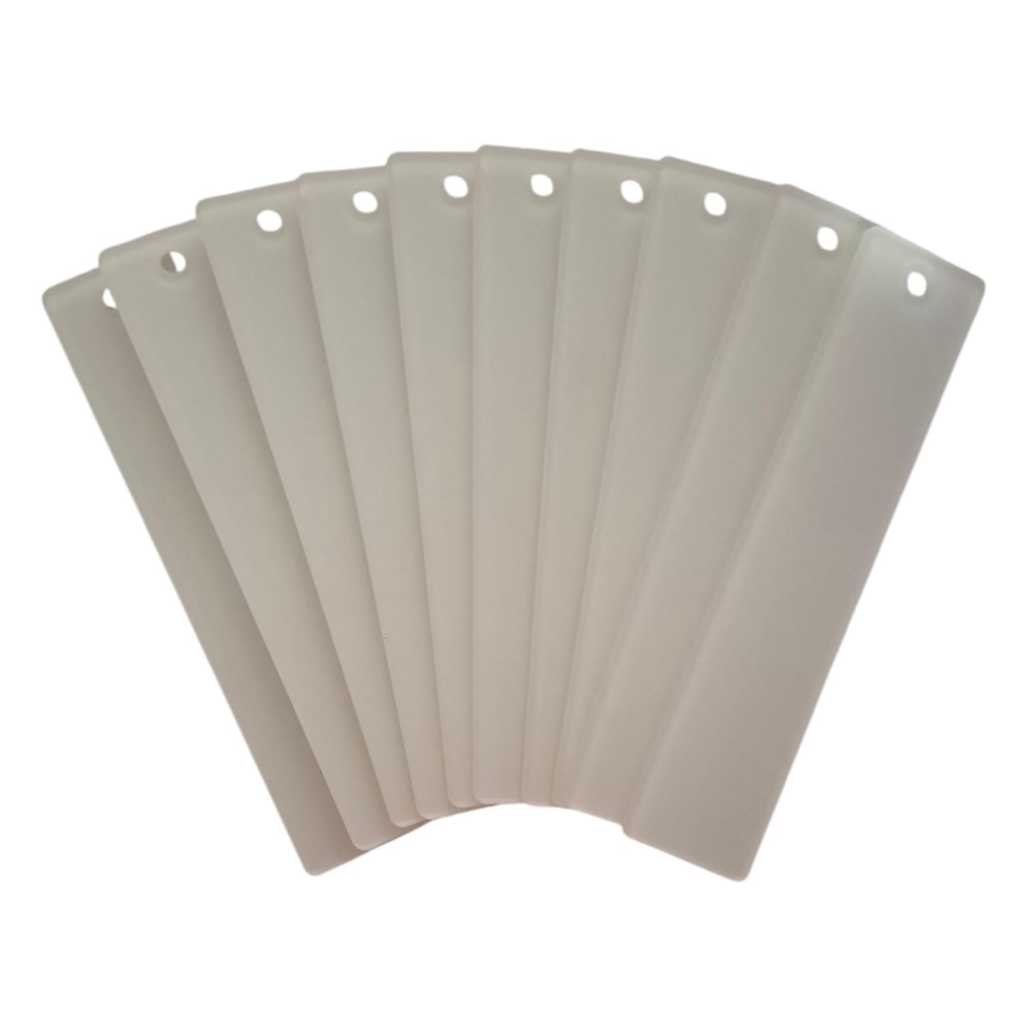 Marca Páginas 2 mm Acrílico retroverso 14 X 3 cm PCT 10 Unidades