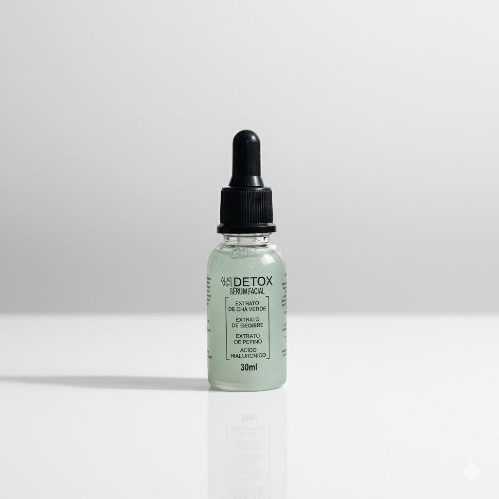 Sérum Detox Ácido Hialurônico Extrato Naturais 30ml Alkmena Vip