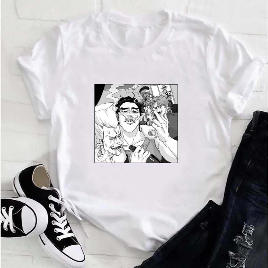 Camiseta JoJo's Bizarre Adventure Kakyoin Polnareff e Jotaro - Cod 2026