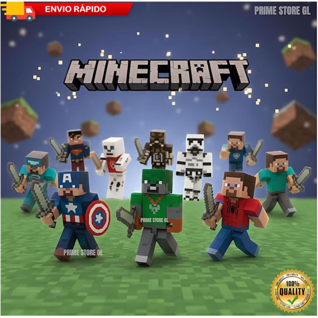 Minecraft Brinquedos Bonecos: Onde Comprar | BuscaProdutos