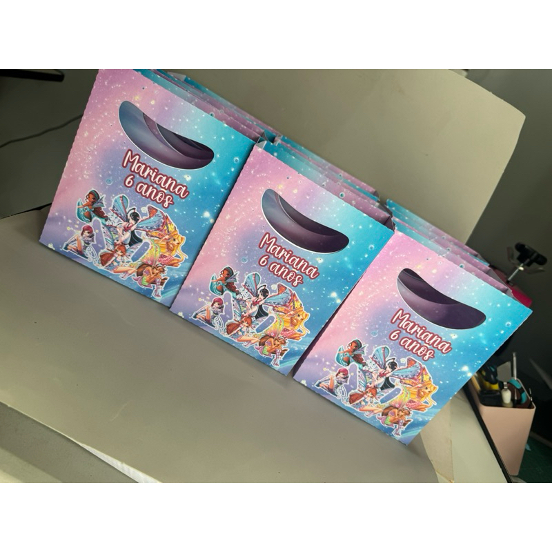 sacolinha P CLUB DAS WINX / lembrancinha de aniversário