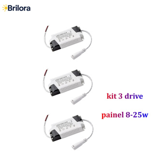 Kit 3/6/9 un Reator Driver 8w Até 25w para Painel Led Embutir Sobrepor bivolt em Oferta na Shopee