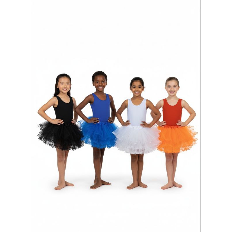 Fantasia infantil bailarina kit 3pçs Body bore colan faixa para cabelo saia tule meninas bebê criança  7 de setembro.