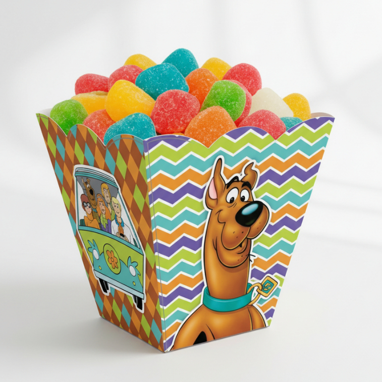 Cachepot Scooby-doo Pegue e Monte Lembrancinha Festa de Aniversário Festa Infantil Decoração Festa