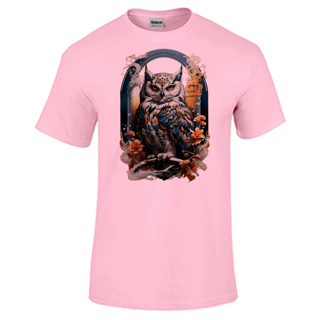 Camiseta infantil adulto plus size Coruja passaro ave rapina