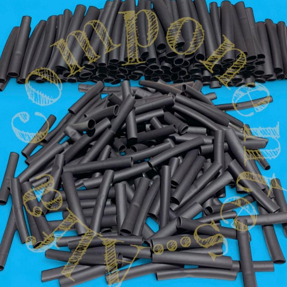 Tubo Termo Retrátil  Espaguete retrátil Kit 600 Pçs cor preto em Oferta na Shopee