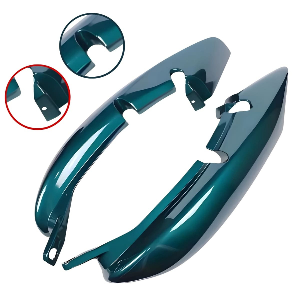 Carenagem Rabeta Titan 125 2000 2001 2002 2003 2004 Verde com Brilho Envernizado