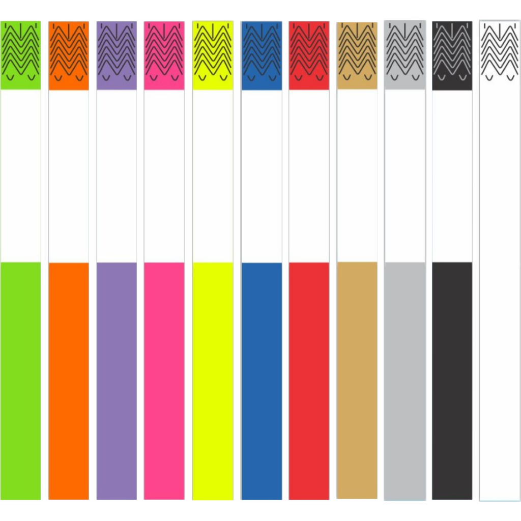 100 Pulseira de Identificação para Impressora Jato de Tinta, Festa, Balada e Piscina em Oferta na Shopee