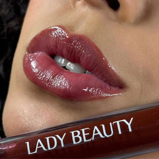 Lip Gloss Volumoso Aumenta Boca Efeito Preenchimento Labial Acido Hialurônico - Lady Beau…