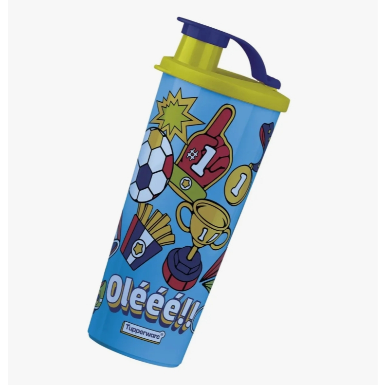Tupperware copo com bico 470ml infantil - Capivaras, Stitch, Casa Mágica, Branca de Neve, Mickey