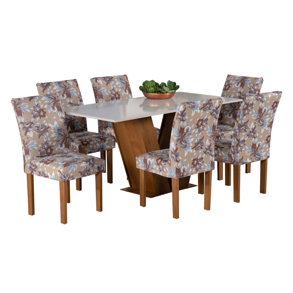 Kit 04 Capas para Cadeira Estampada Tecido Durável Proteção Conforto e Estilo