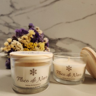 Vela Aromática Premium 100g Perfumada Decorativa Vegetal Cera de Coco Artesanal Relaxante Presente Natal em Oferta na Shopee