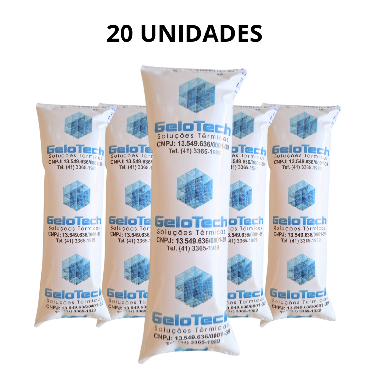 Gelox artificial reutilizável flexível 45 ml 20 un bolsa placa gelo em gel cooler transporte em Oferta na Shopee