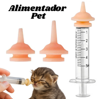 Bico Alimentador Pet com ou sem Seringa Leite Filhotes Cães Gatos mamadeira recém-nascido Escolha em Oferta na Shopee
