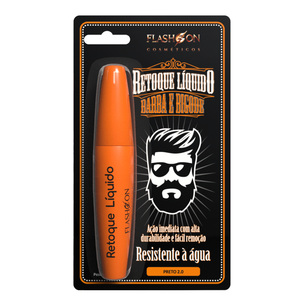 Retoque Liquido Barba e Bigode - Flashon em Oferta na Shopee