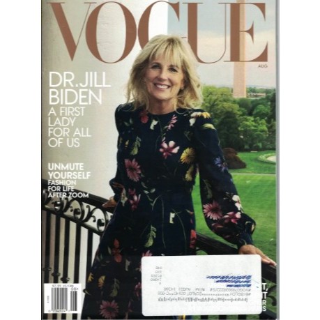 REVISTA VOGUE, DE AGOSTO DE 2021, COM DR. JILL BIDEN NA CAPA.