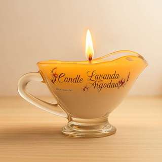 Lançamento Vela para massagem (candle massage) lavanda/algodão em Oferta na Shopee