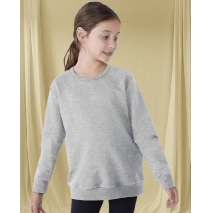 Blusa Infantil Moletom Flanelado Cinza Hering