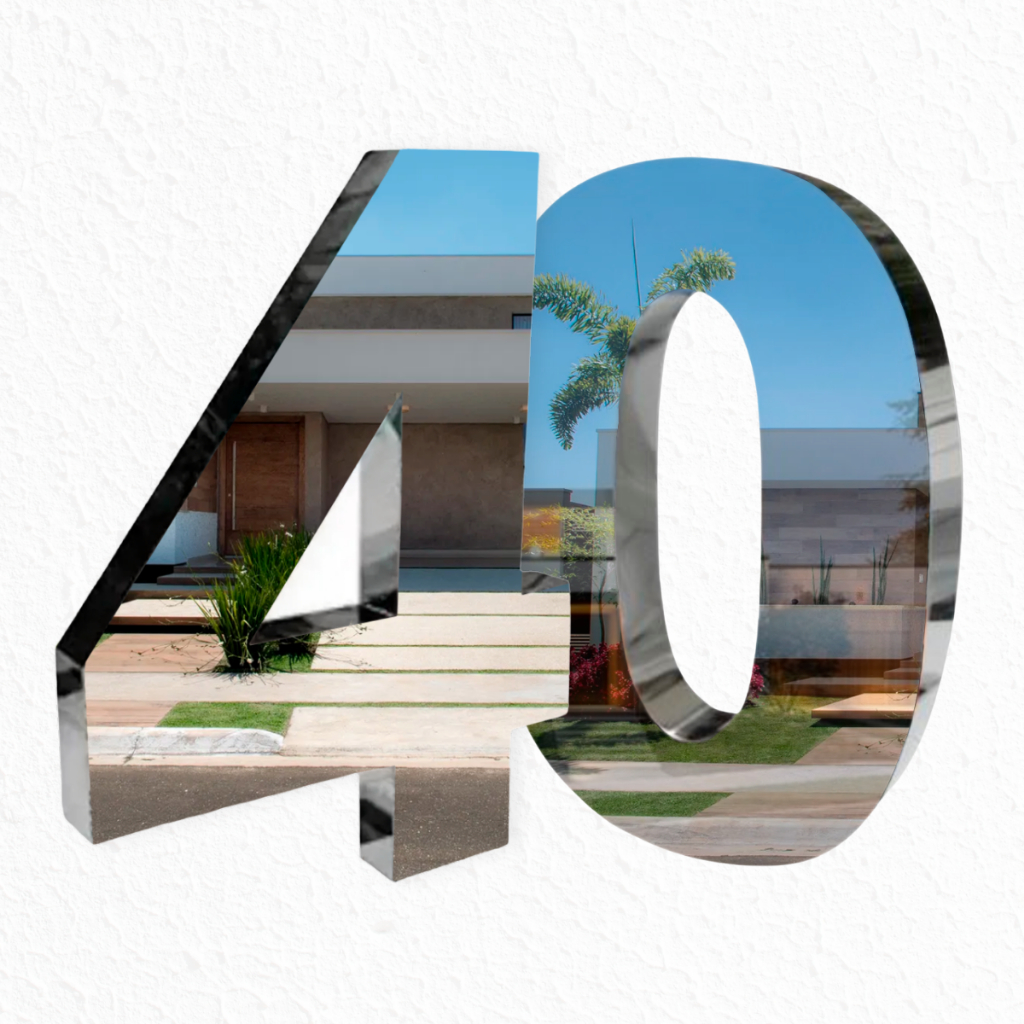 Kit 2 Números Residencial de 15cm Aço 430 Brilhante! em Oferta na Shopee