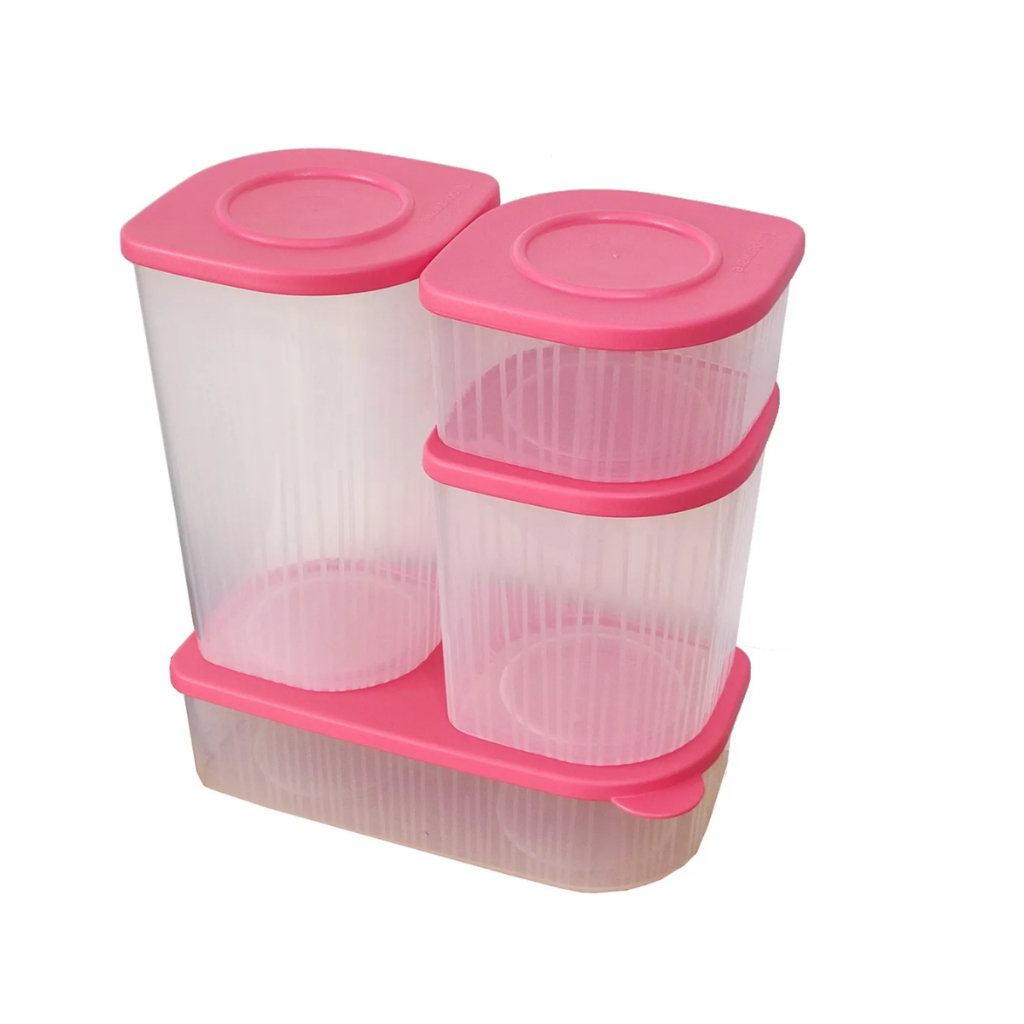 Lançamento Tupperware Potes Fresh Box Kit 4 Peças
