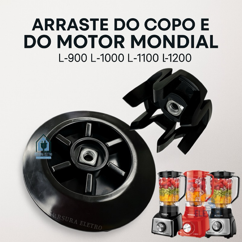 Arraste Acoplamento do Copo e Motor para Liquidificador Mondial L900