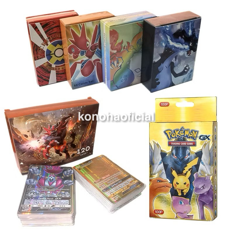 300 Pcs Cartas Pokemon Brilhantes VMAX EX GX Trainer Jogo de Batalha Coleção Cartas Raras Brinquedo Infantil Presente