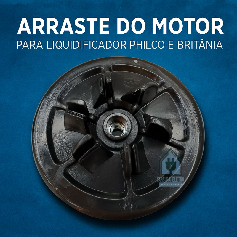 Arraste Acoplamento Original do Motor Liquidificador Philco PLQ1500 PLQ1430 PLQ1411 PLQ1400 PLQ1350 Inox Glass