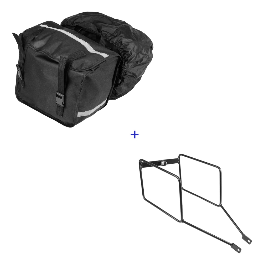 kit de alforge com suporte da bandit alforge de nalion