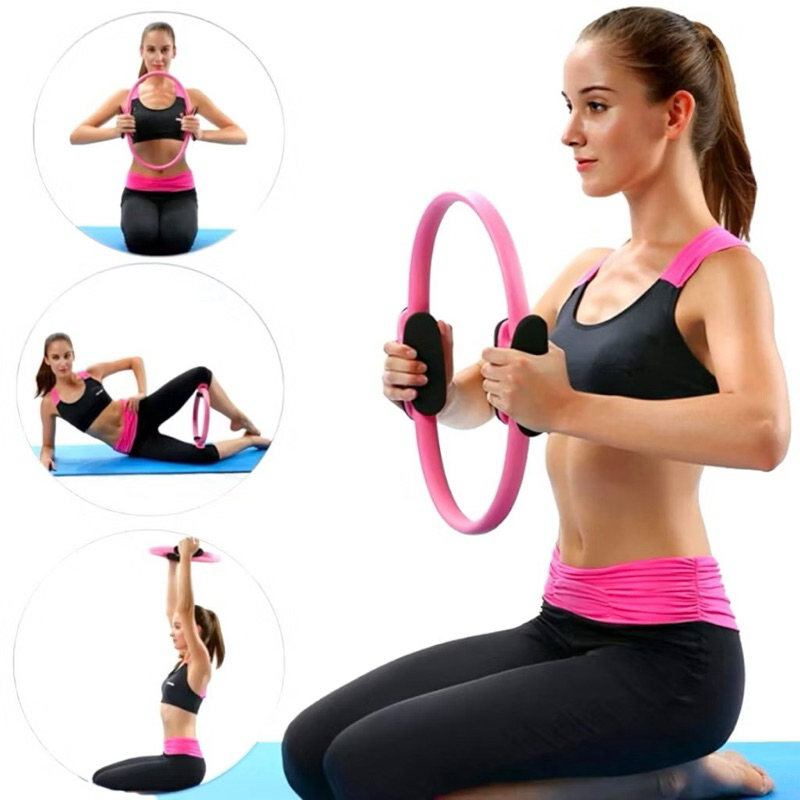 Anel de Pilates Fitness Tonificador Círculo Mágico Exercícios Resistência Flexível Ioga