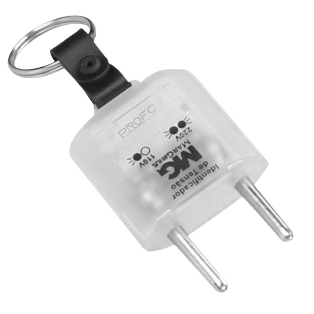 Plugue Tomada Teste Identificador Tensão Margirius 110v 220v Chaveiro em Oferta na Shopee