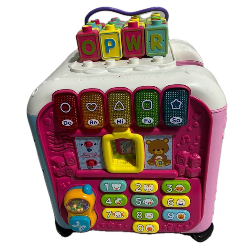 Cubo Didático Educativo Interativo Importado Inglês com Blocos Brinquedo Bebê VTech Maxi Multi-Activity Cube Impecável