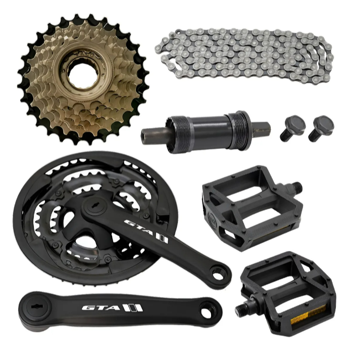 Kit Transmissão 21v Bicicleta – Corrente + Catraca + Coroa Index