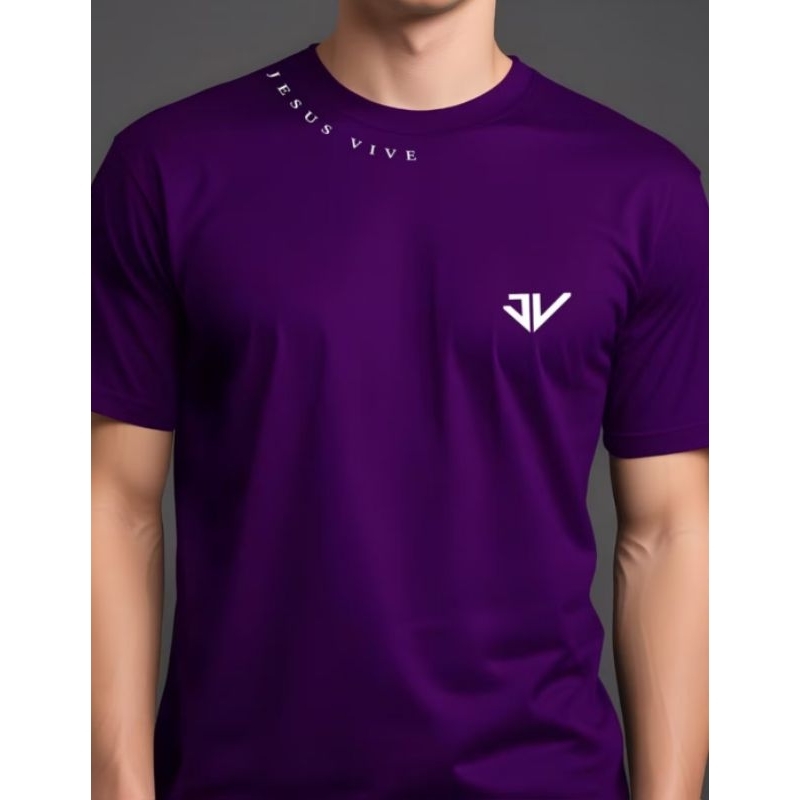 Camiseta Premium JESUS VIVE JV algodão fio 30.1 envio rápido em Oferta na Shopee