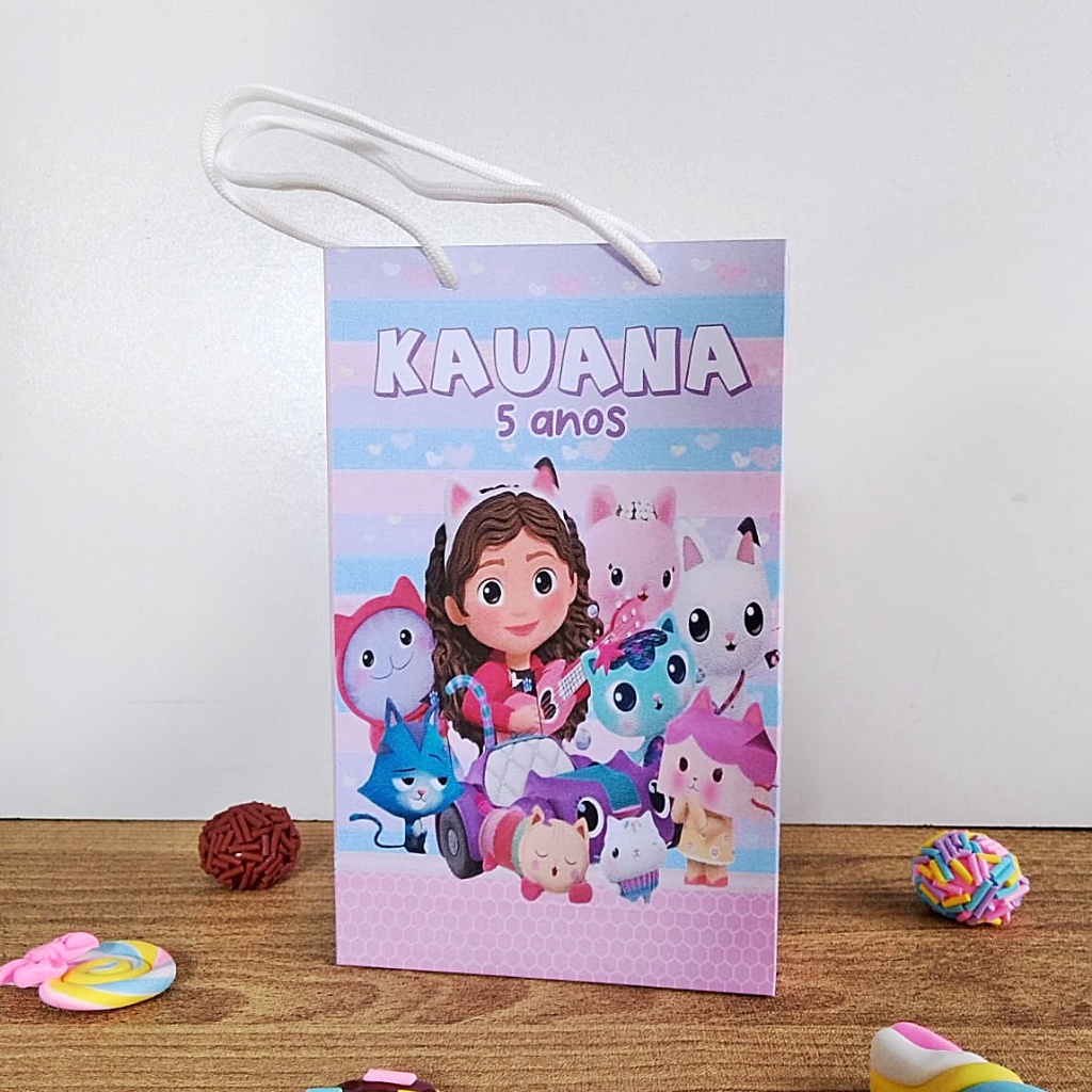 Sacolinha Personalizada A casa magica da Gabby's –  Lembrancinhas para Festa Infantil A casa Magica da Gabby's