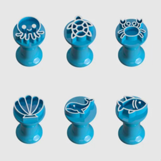 Kit 6 Carimbos Brigadeiro Animas Mar Fofinhos Para Docinhos De Festa Confeitaria Moldes em Oferta na Shopee