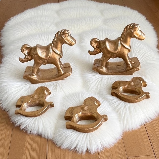 Apliques de resina decorado para kit higiene do bebe tema Cavalinho