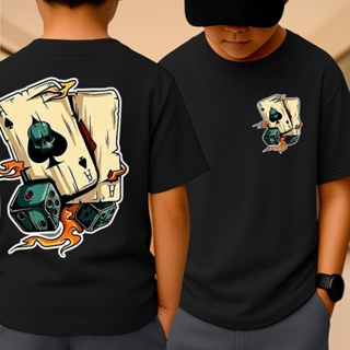 Camiseta Baralho Infantil Manga Curta Camisa Estampada Desenho Colorido para Meninos 100% Algodão em Oferta na Shopee